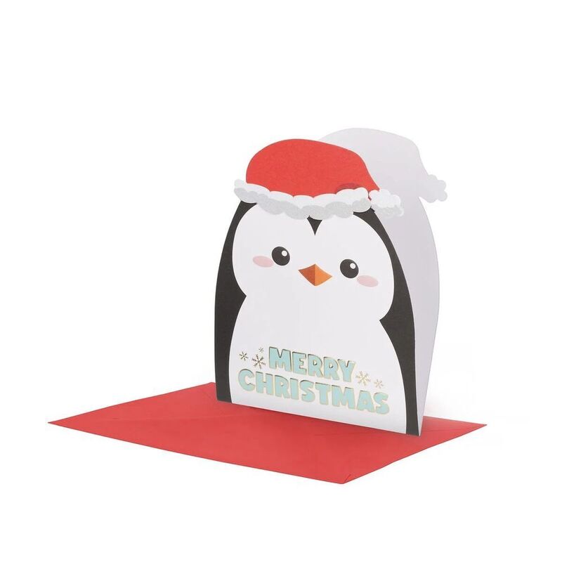 Legami Greeting Card - Penguin (Merry Christmas)