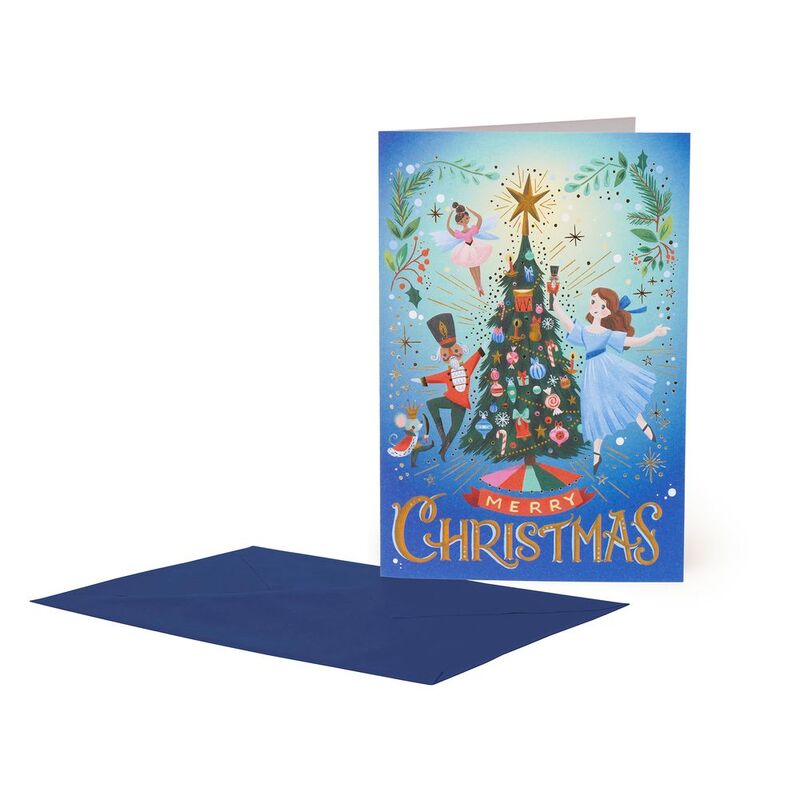 Legami Greeting Card - Xmas Tree - Blue