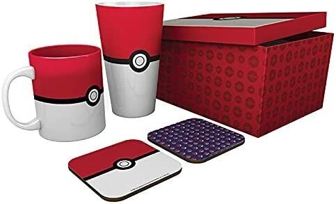 GB Eye Pokemon Pokeball Gift Box (Glass + Mug + 2 Coasters)
