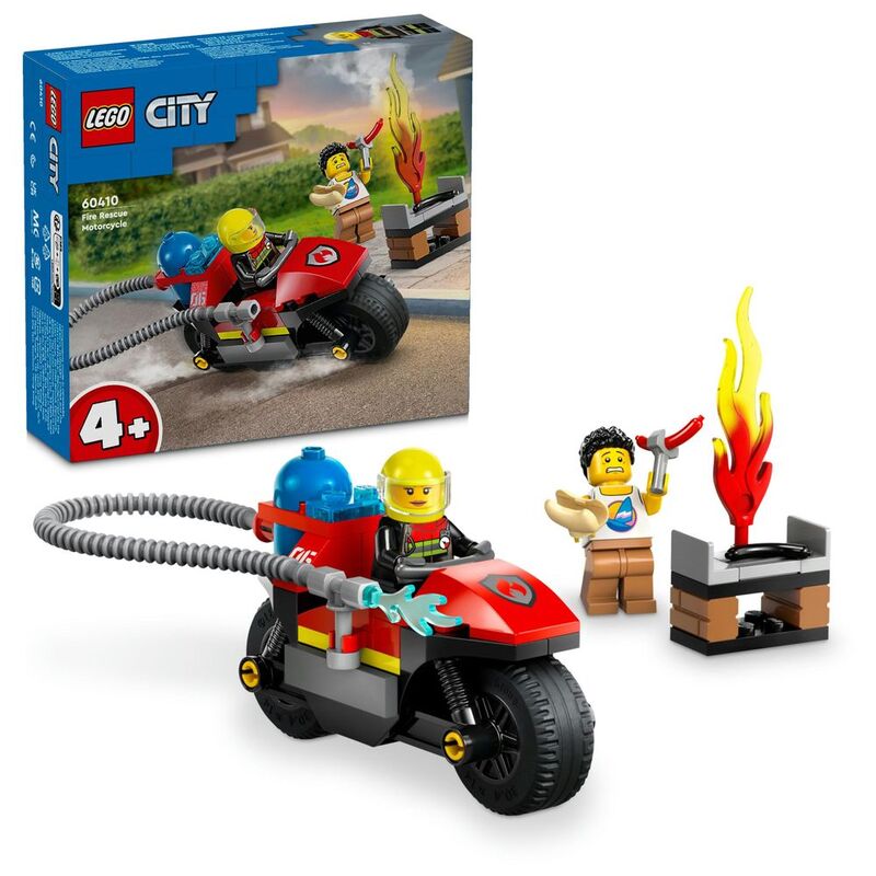 LEGO City Fire Fire Rescue Motorcycle 60410 (57 Pieces)