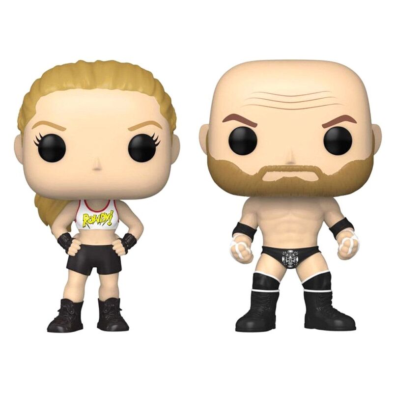 Funko Pop! WWE Rousey And Triple H 3.75-Inch Vinyl Figure (Pack Of 2)