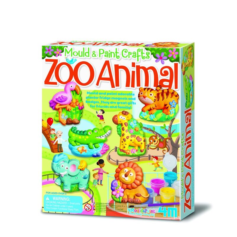 4M Mould & Paint Crafts Zoo Animal Crafting Kit 4M Mould & Paint Crafts Zoo Animal Crafting Kit
