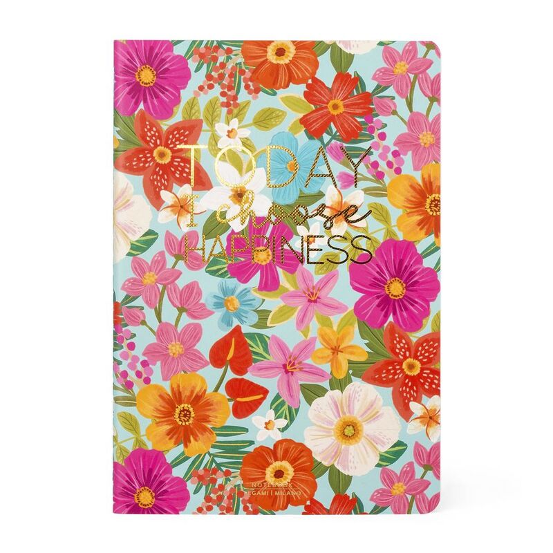 Legami Notebook - Quaderno - Medium (A5) - Plain - Flowers Legami Notebook - Quaderno - Medium (A5) - Plain - Flowers