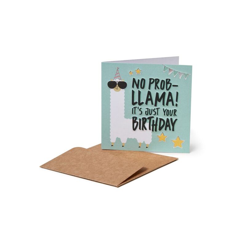 Legami Greeting Card - Small - Llama (7 x 7 cm) Legami Greeting Card - Small - Llama (7 x 7 cm)