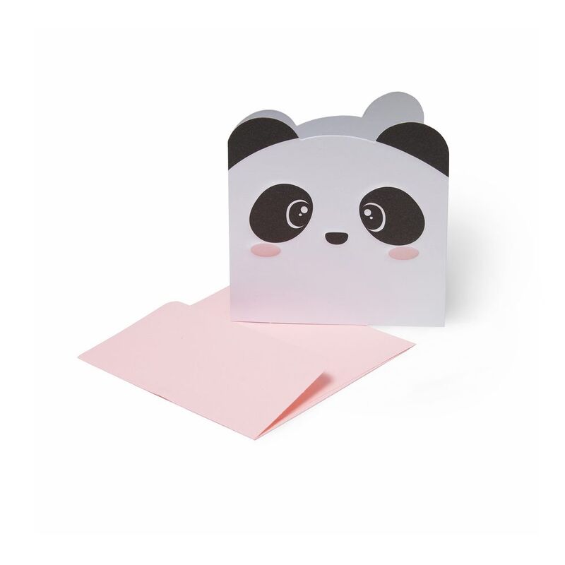 Legami Greeting Card - Small - Panda (7 x 7 cm)