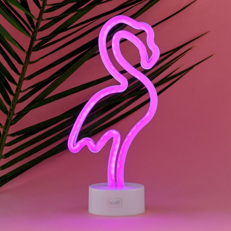 Legami Neon Effect LED Lamp - It's A Sign - Flamingo Legami Neon Effect LED Lamp - It's A Sign - Flamingo