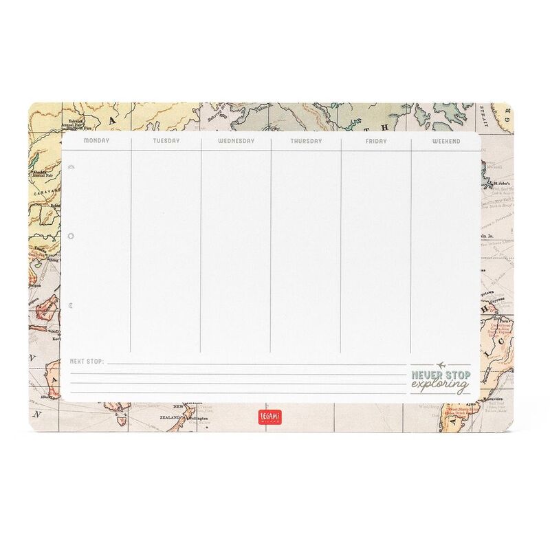 Legami Paper Mousepad & Notepad - Smart Notes - Travel