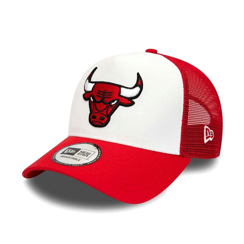 New Era NBA Team Colour Chicago Bulls Trucker Men's Cap - Red (One Size)