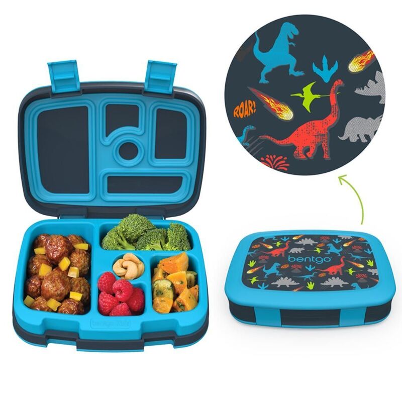 Bentgo Dinosaur Kids Lunch Box - Blue Bentgo Dinosaur Kids Lunch Box - Blue