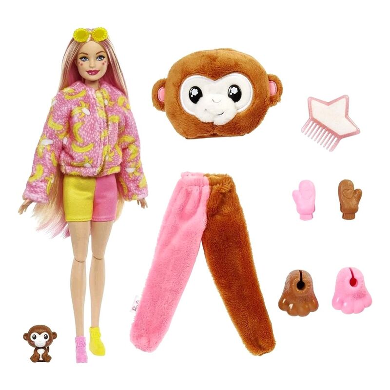 Barbie Cutie Reveal Jungle Series Monkey Doll HKR01