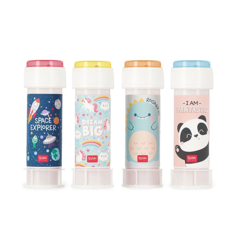 Legami Soap Bubbles - Panda /Dino /Unicorn /Space (Assorted - Includes 1) Legami Soap Bubbles - Panda /Dino /Unicorn /Space (Assorted - Includes 1)