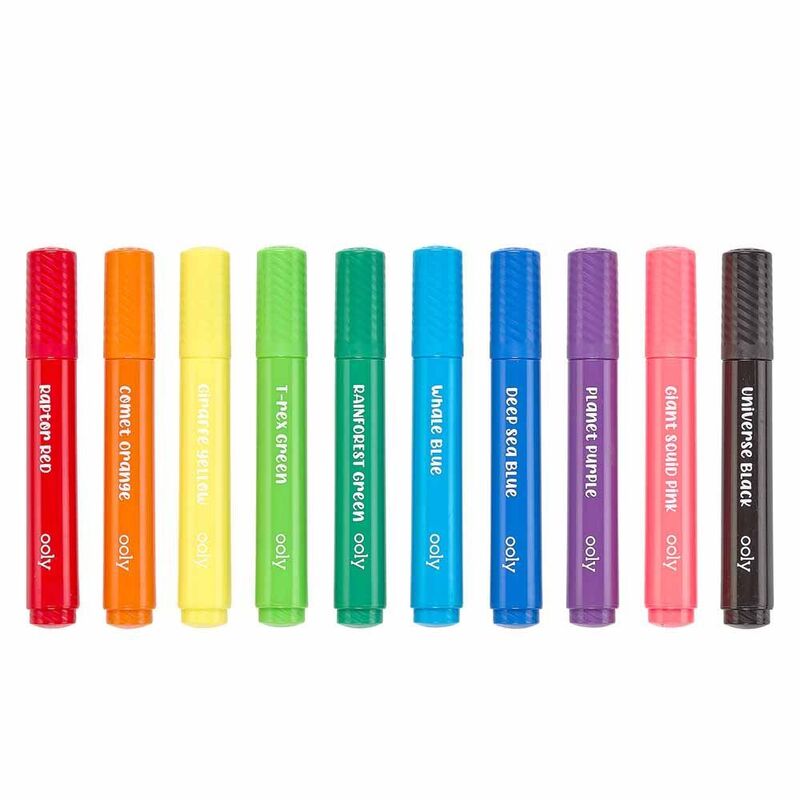 OOLY Big Bright Brush Markers - Set of 10