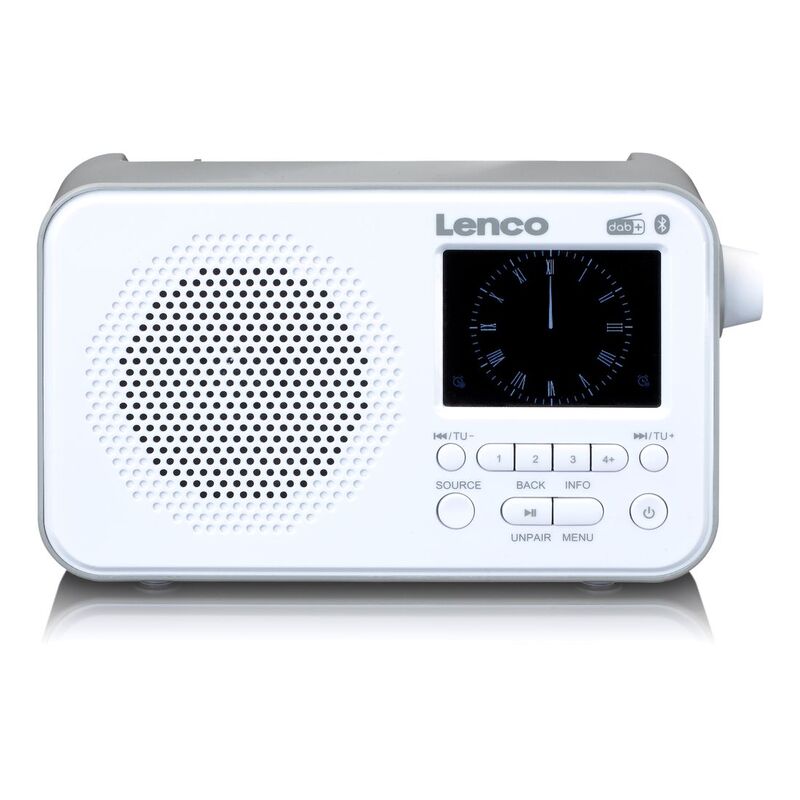 Lenco PDR-036WH DAB+ FM Radio with Bluetooth - White