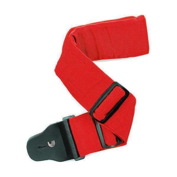 D'Addario Planet Waves Woven Padded Guitar Strap 3" Wide - Red