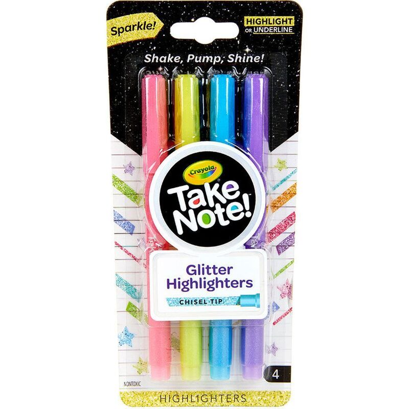 Crayola Glitter Highlighters (4 Pack)