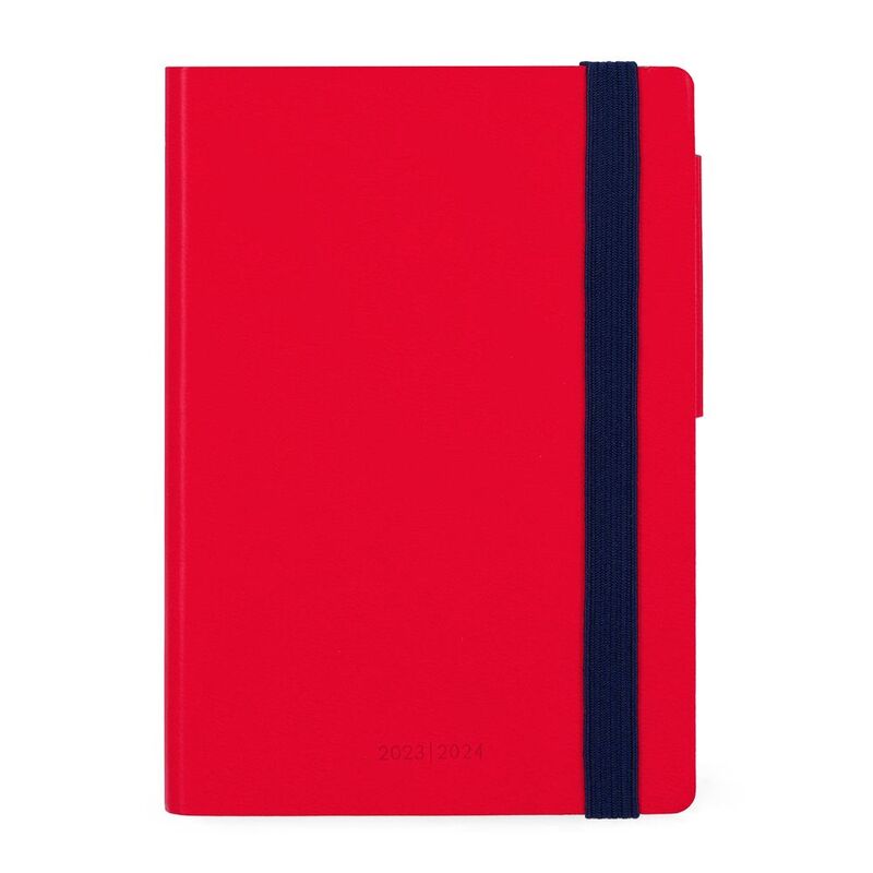Legami 18-Month Diary - 2023/2024 - Small Weekly Diary - Red
