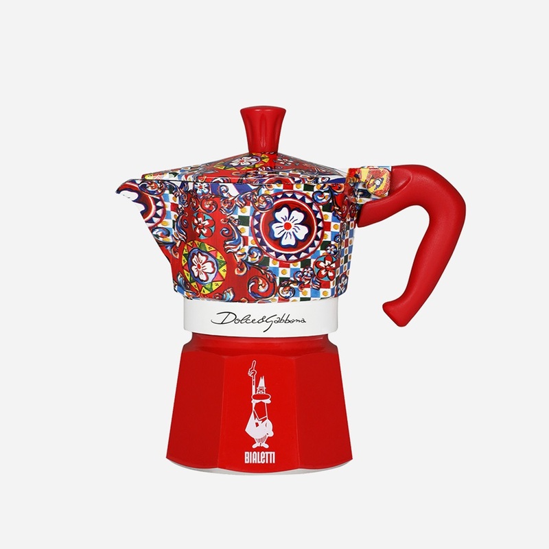 Bialetti D&G Moka Espresso Maker 130ml - Red (Makes 3 Cups) Bialetti D&G Moka Espresso Maker 130ml - Red (Makes 3 Cups)