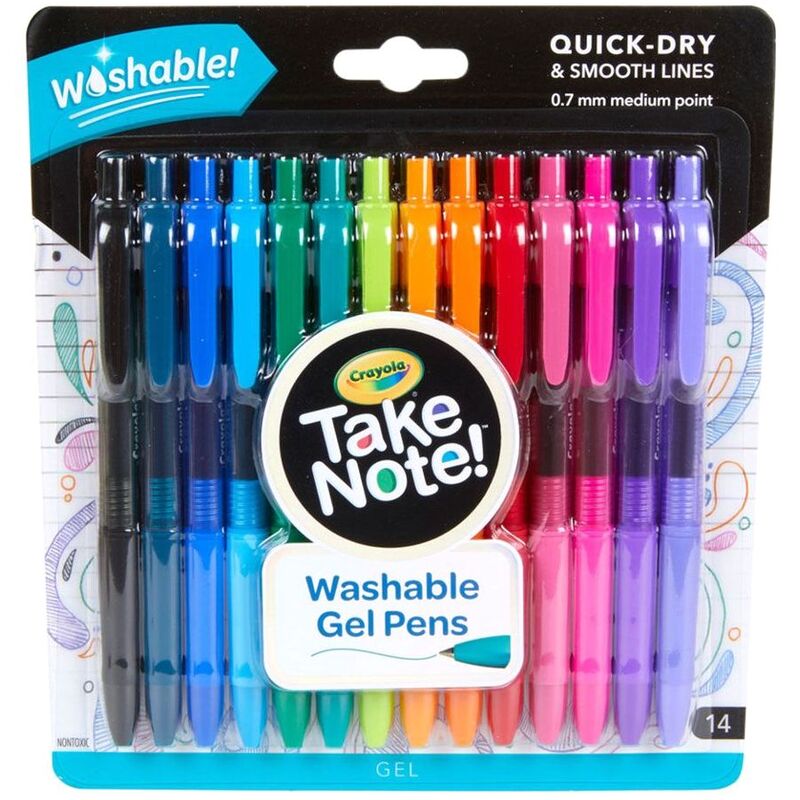 Crayola Take Note Gel Pens (Set of 14)
