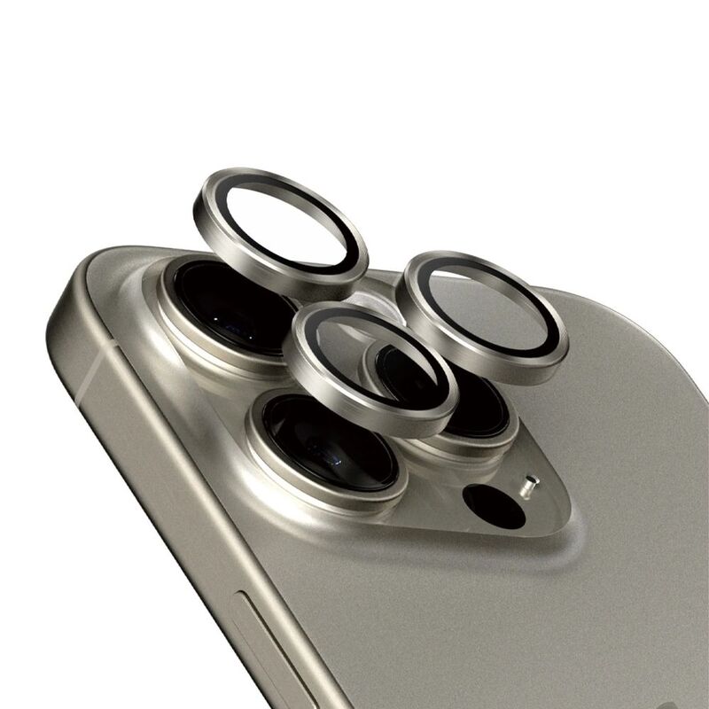 Panzerglass Hoops Camera Lens Protector - iPhone 15 Pro Max/ iPhone 15 Pro - Natural Titanium