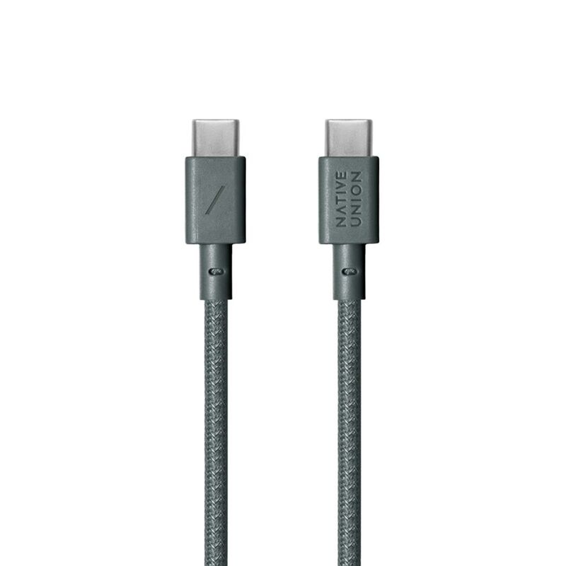 Native Union Belt Cable KV C To C 1.2M - Slate Green Native Union Belt Cable KV C To C 1.2M - Slate Green