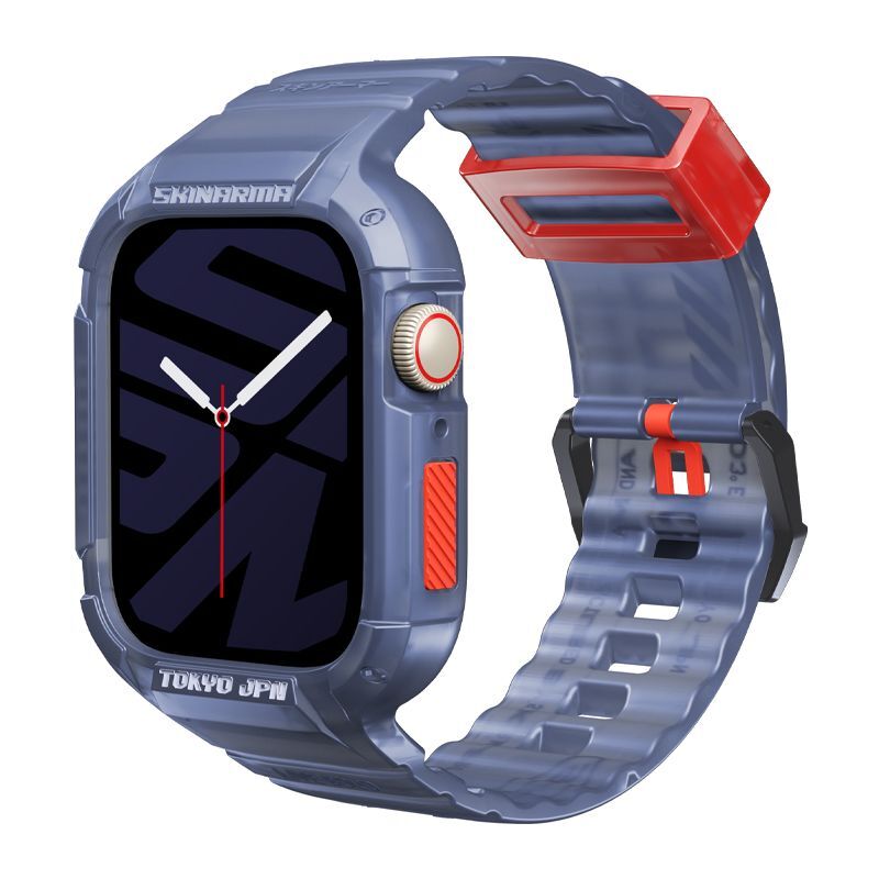 Skinarma 2-in-1 Apple Watch Strap + Case Saido 45/44 mm - Dark Blue Skinarma 2-in-1 Apple Watch Strap + Case Saido 45/44 mm - Dark Blue