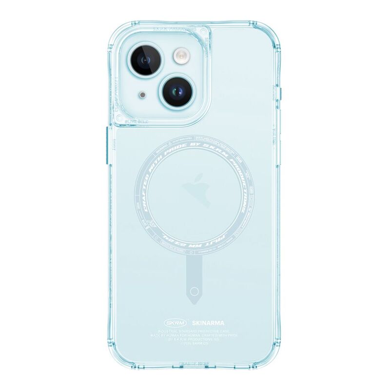 Skinarma iPhone 15 Saido Mag-Charge Case - Light Blue