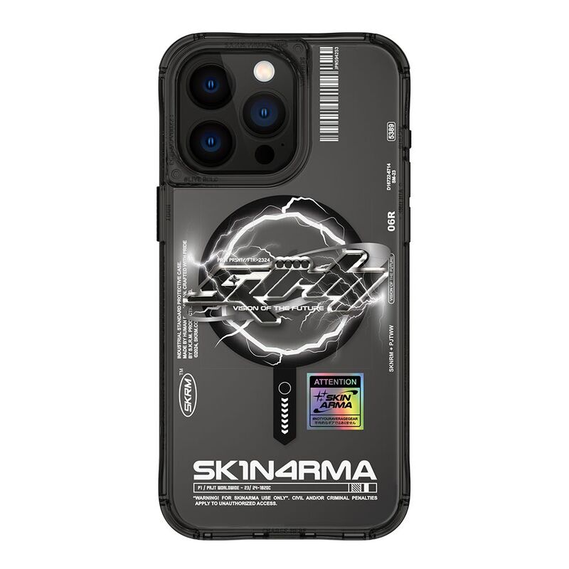 Skinarma iPhone 15 Pro Max Bolt Mag-Charge Case - Black Skinarma iPhone 15 Pro Max Bolt Mag-Charge Case - Black