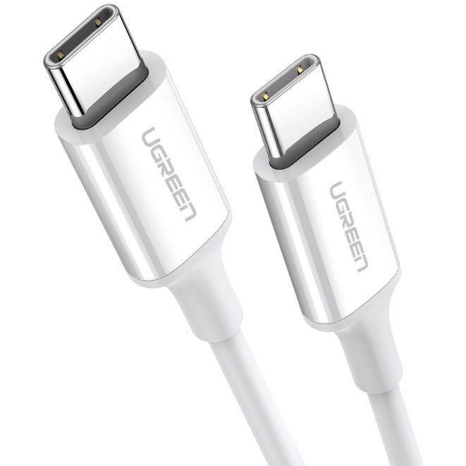 UGREEN USB-C 2.0 Male To USB-C 2.0 Male 3A Data Cable 1m - White