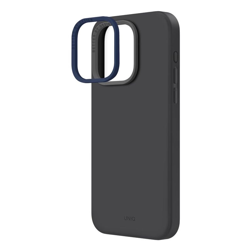 UNIQ Hybrid iPhone 15 Pro Case - MagClick Charging Lino Hue - Charcoal