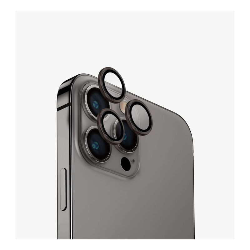 UNIQ Optix iPhone 15 Pro Aluminium Camera Lens Protector - Steel Grey UNIQ Optix iPhone 15 Pro Aluminium Camera Lens Protector - Steel Grey