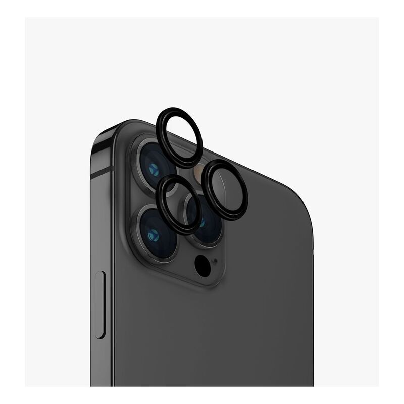 UNIQ Optix iPhone 15 Pro Max Aluminium Camera Lens Protector - Midnight UNIQ Optix iPhone 15 Pro Max Aluminium Camera Lens Protector - Midnight