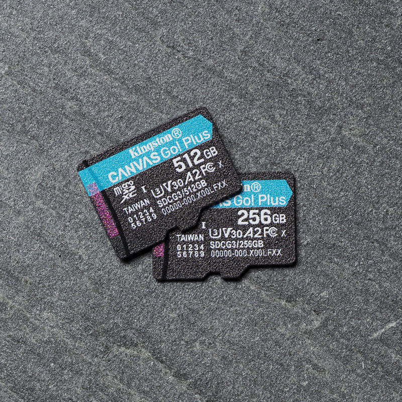 Kingston 256GB MicroSDXC Canvas Go Plus 170R A2 U3 V30 Card + ADP 4K