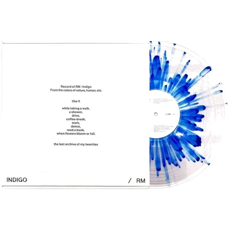 Indigo (Clear With Splatter Colored Vinyl) (1 Disc) | RM (BTS) Indigo (Clear With Splatter Colored Vinyl) (1 Disc) | RM (BTS)