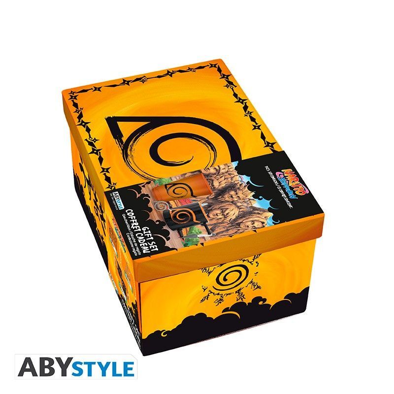 Abystyle Naruto Gift Set Premium Large Glass + 3D Keychain + 3D Mug