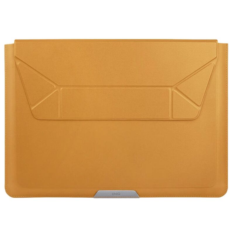 UNIQ Oslo Laptop Sleeve with Foldable Stand 14-inch - Deep Mustard UNIQ Oslo Laptop Sleeve with Foldable Stand 14-inch - Deep Mustard