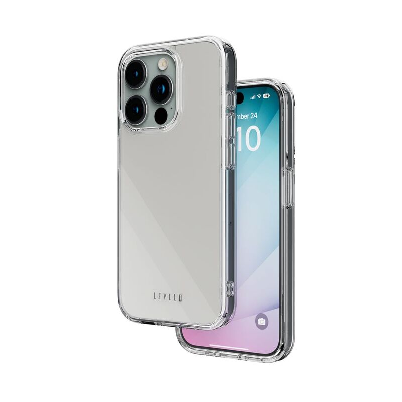 Levelo Clara Clear Case For iPhone 15 Pro - Clear Levelo Clara Clear Case For iPhone 15 Pro - Clear