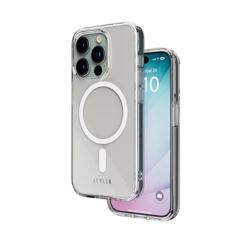 Levelo Magsafe Clara Clear Case For iPhone 15 Pro - Clear Levelo Magsafe Clara Clear Case For iPhone 15 Pro - Clear