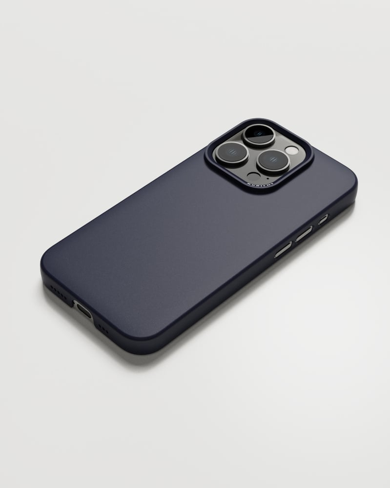 Nudient Thin Case for iPhone 15 Pro Magsafe - Midwinter Blue