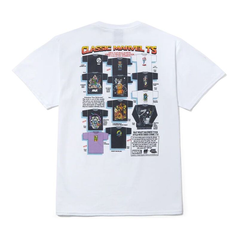 HUF x Avengers Galactic Short Sleeved T-Shirt - White HUF x Avengers Galactic Short Sleeved T-Shirt - White