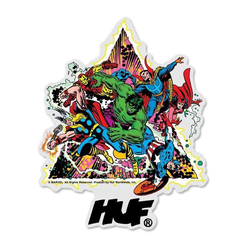 Huf x Marvel Avengers Cosmic Assemblage Sticker (4.5 inches)
