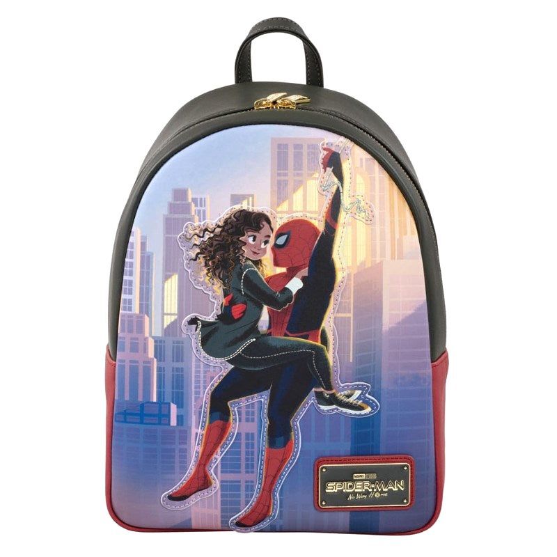 Loungefly! Leather Marvel Spider-Man Mary Jane No Way Home Hug Backpack