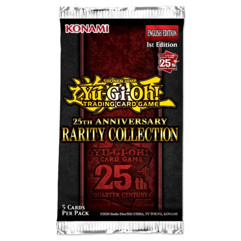 Yu-Gi-Oh TCG 25th Anniversary Rarity Collection Trading Cards Pack (Single Pack - 5 Cards)