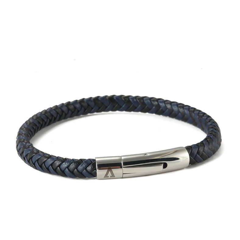 Alvarino Men's Leather Bracelet - ALV-BSBR0008S