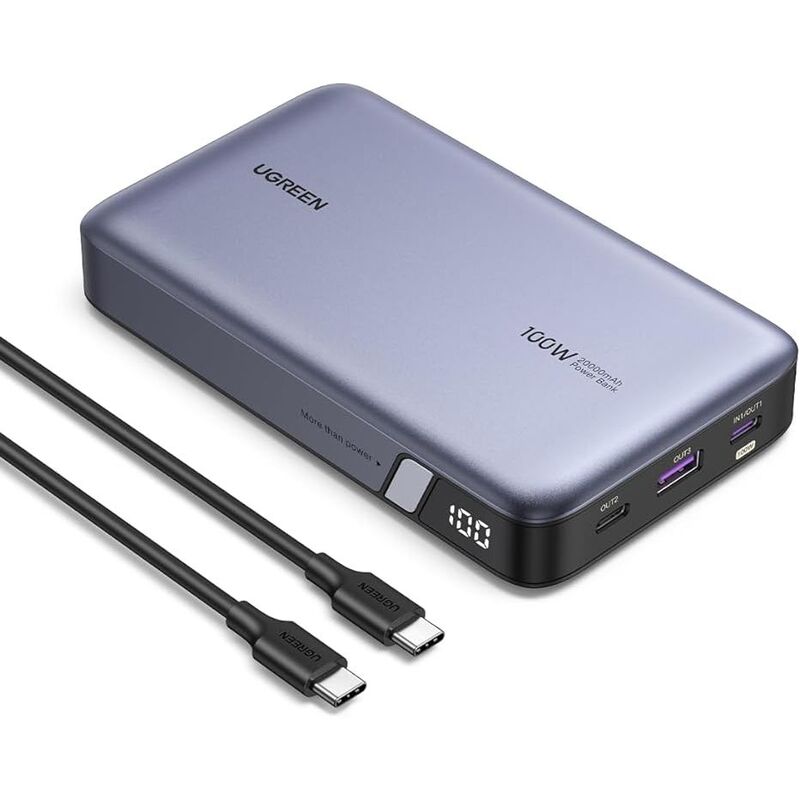 Ugreen 20000mAh Two-Way Fast Charging Power Bank - Grey Ugreen 20000mAh Two-Way Fast Charging Power Bank - Grey