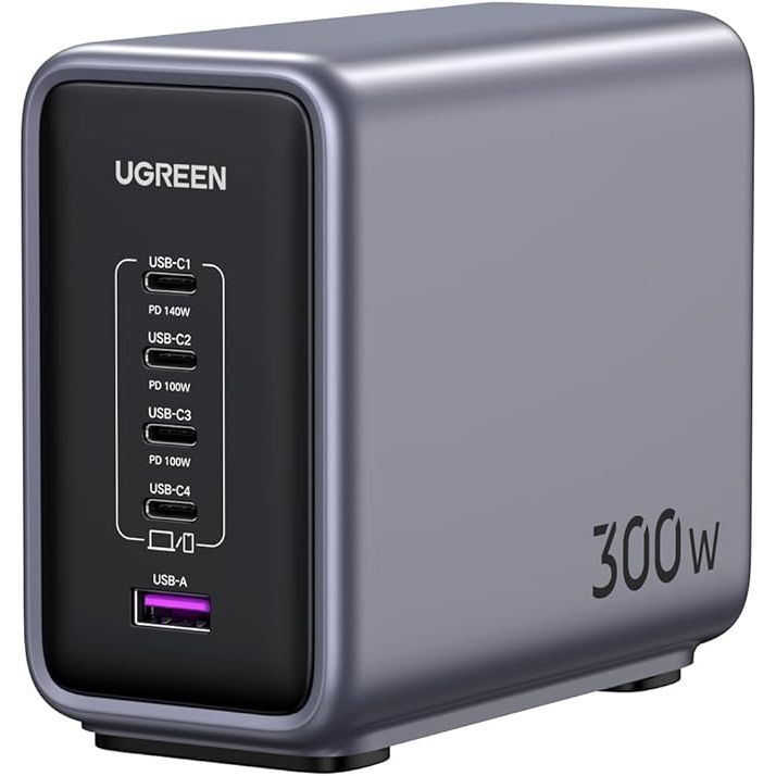 Ugreen Nexode 300W 5-Port PD Gan Fast Charger (UK) Ugreen Nexode 300W 5-Port PD Gan Fast Charger (UK)
