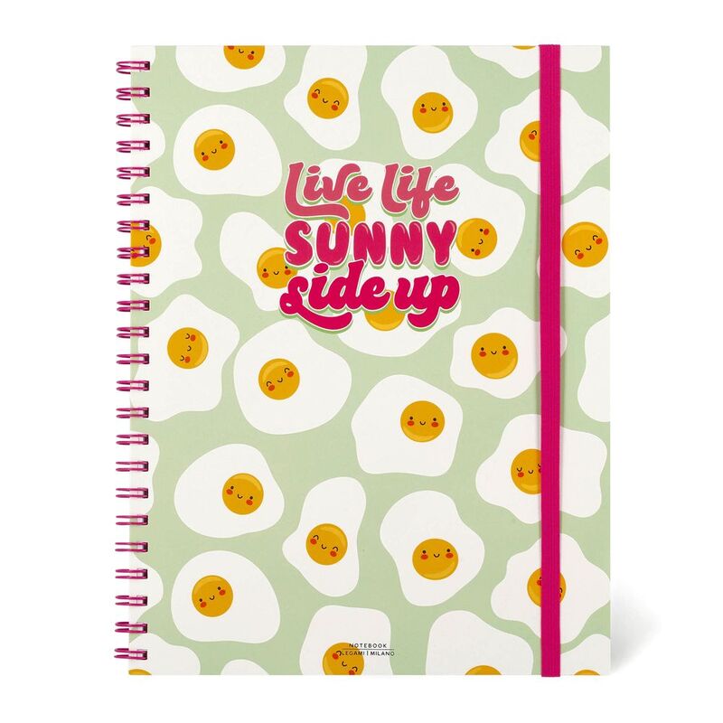 Legami 3-In-1 Maxi Trio Spiral A4 Lined Notebook - Egg (204 Pages)