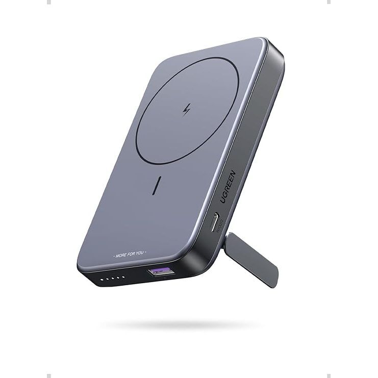 Ugreen 10000mAh 15W PD 20W USB-C Port 22.5W QC 3.0 Magsafe Power Bank - Grey