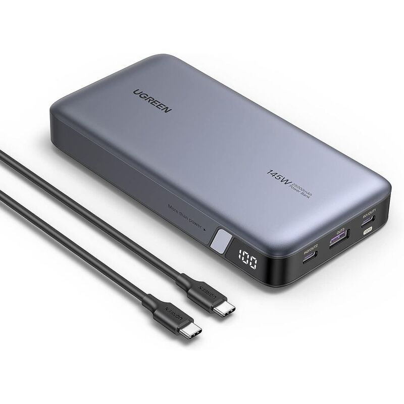 Ugreen 25000mAh 145W Two-Way Fast Charging Power Bank - Grey
