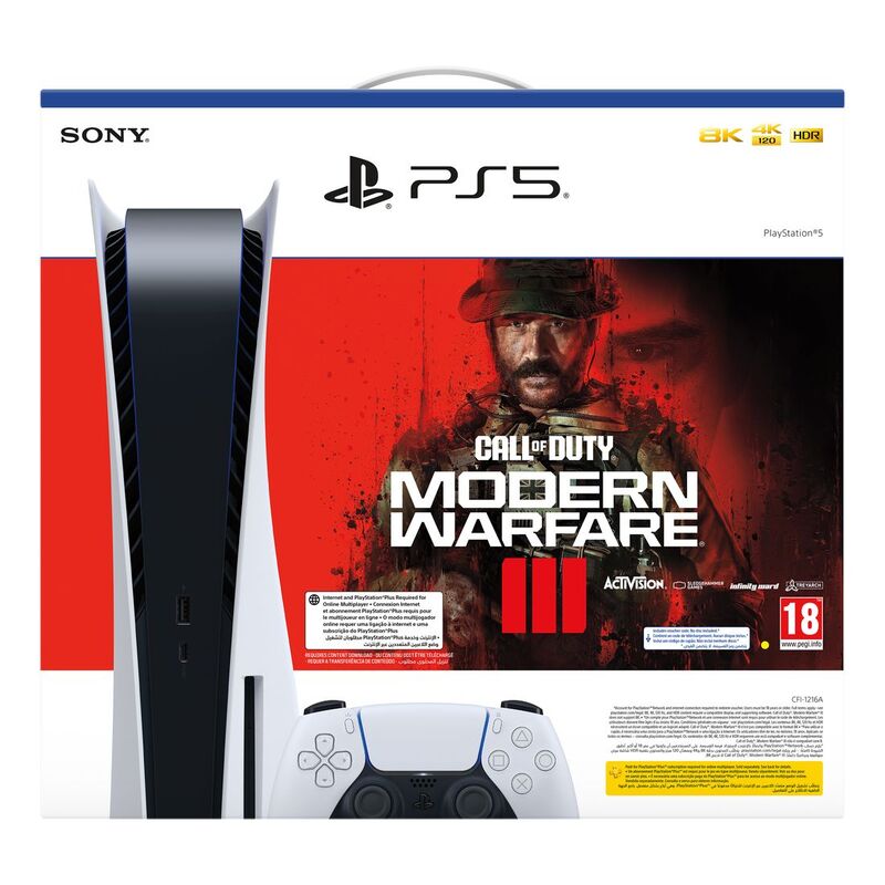 Sony PlayStation PS5 Console CFI-1216A Call of Duty Modern Warfare III (Digital Download) Bundle