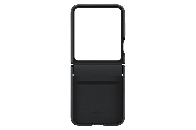 Samsung Flip 5 Flap Leather Case - Black